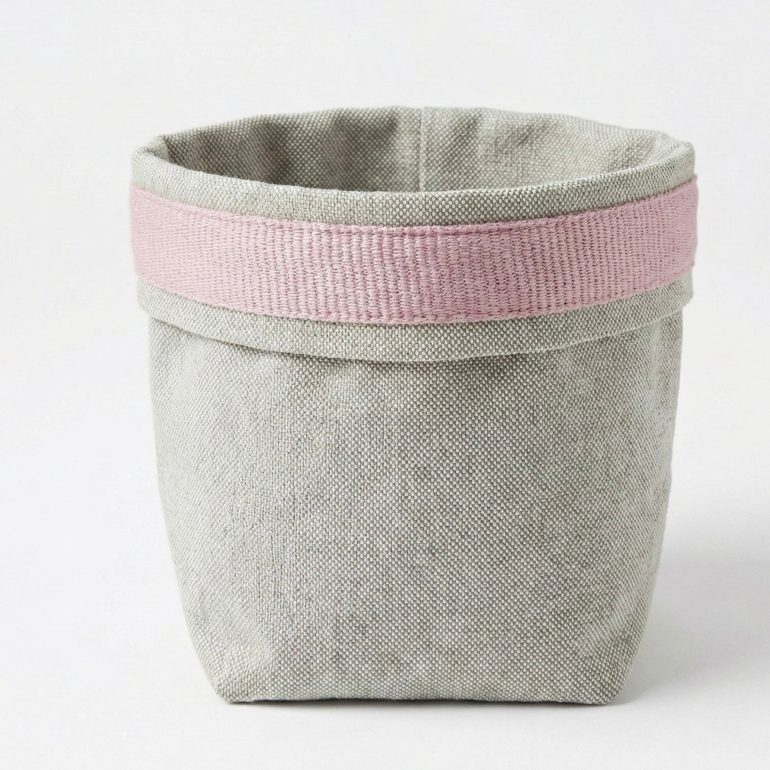 Upcycled fabric basket