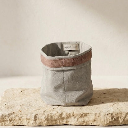 Upcycled fabric basket