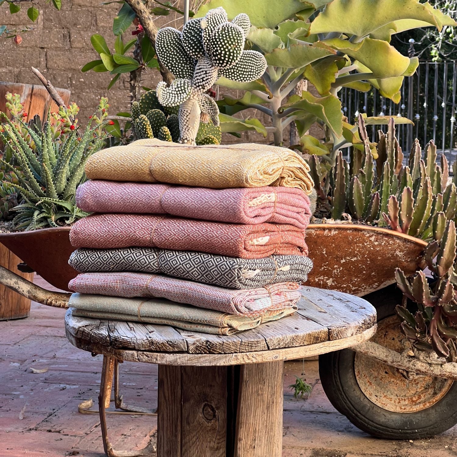 A pile of beautiful Rebozos